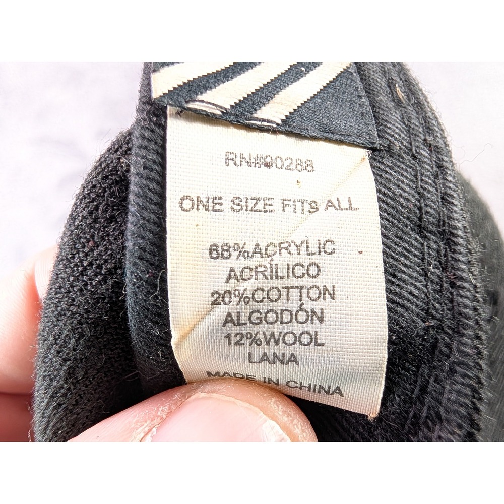 Adidas Originals Trefoil Snapback Hat Black Green Bottom Flat Brim Cap RN 90288 - Picture 8 of 8